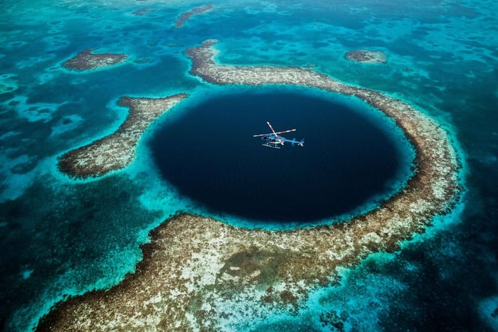 Agujero Azul e Islas Turneffe: Excursión en helicóptero