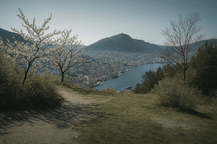 Bergen: Guided Mountain Hike with local Lunch and Drinks