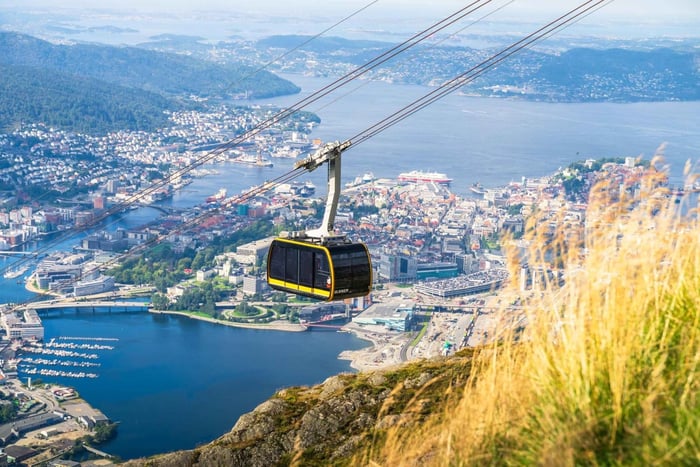 Bergen: Biljett till Ulrikens linbana tur och retur