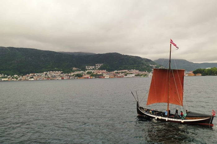 ベルゲン：バイキング船のセーリング体験と観光旅行, Bryggen, Bergen
