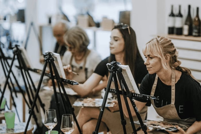 Paint Like a Master Workshop with Wine Tasting