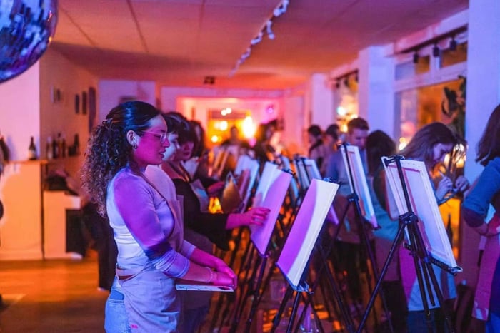 Techno & Paint Workshop with Wine Tasting