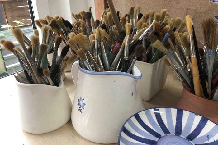 Berlin-Marwitz : Atelier de peinture sur céramique