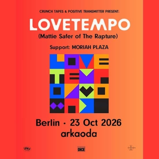 lovetempo (Mattie Safer från The Rapture), Moriah Plaza
