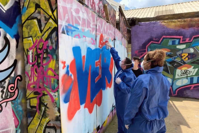 Graffiti Art Workshop with Canvas Creation