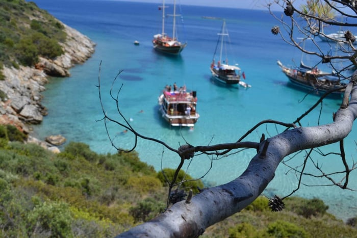 Escursione in barca di un'intera giornata sull'isola di Orak da Bodrum