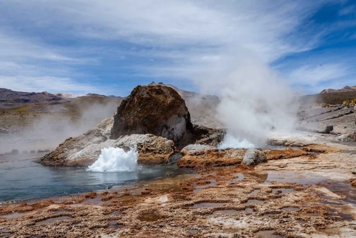 Tag på tur til El Tatio-gejserne, Machuca og vådområderne