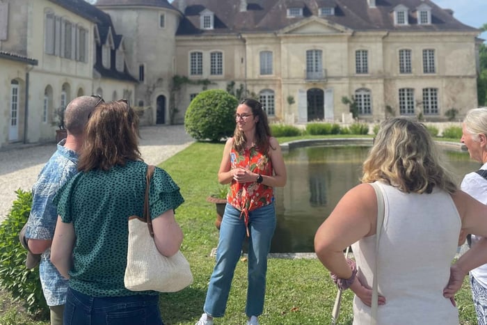 Vintur i Bordeaux: 2 vingårde og vinsmagninger (rød og hvid)