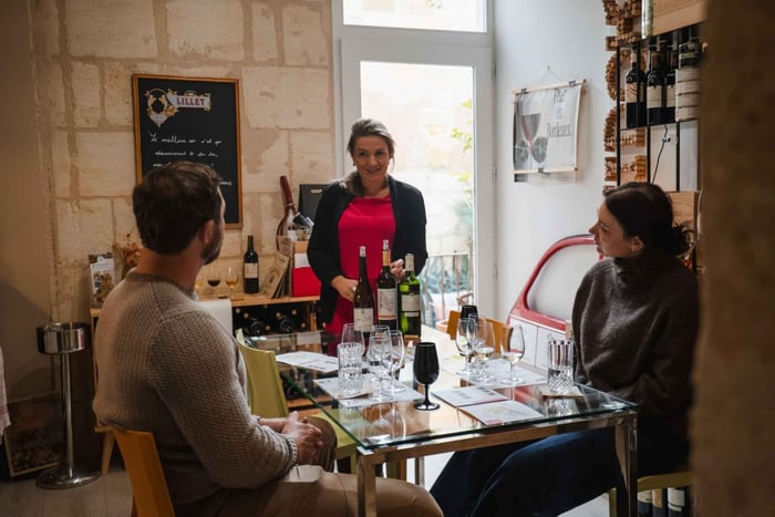 Bordeaux-wijnen: proeverij met 4 witte wijnen en kaas