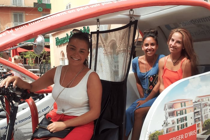 Privat omvisning med el-sykkeltaxi i Bordeaux