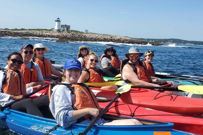 Viagem de um dia a partir de Caiaque e caminhada até Thacher Island