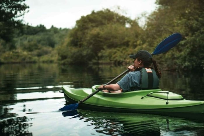 Nahanton Park Boathouse: Single or Double Kayak Rentals