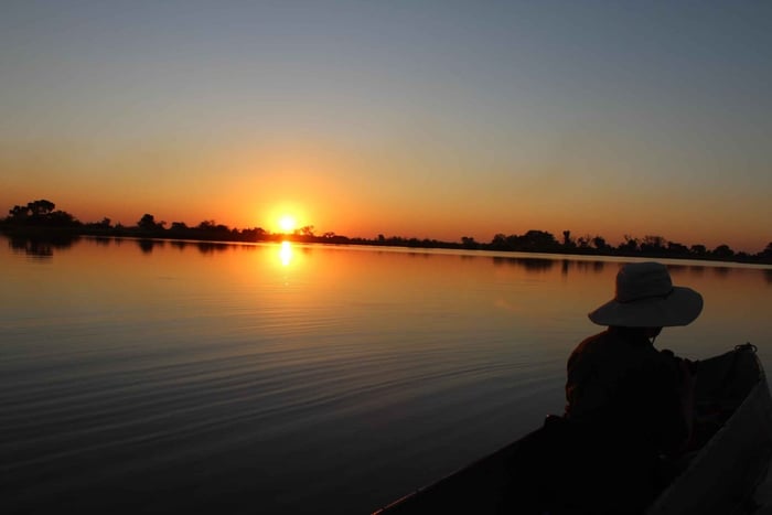Okavango Delta: Dagstur i mokoro