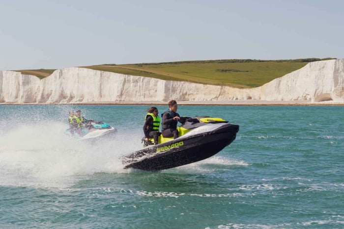 Brighton: Seven Sisters jetski guidet kystsafari med guide