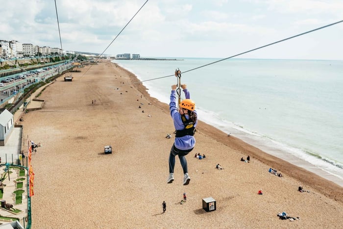 Brighton: Bilet Zip Wire Experience
