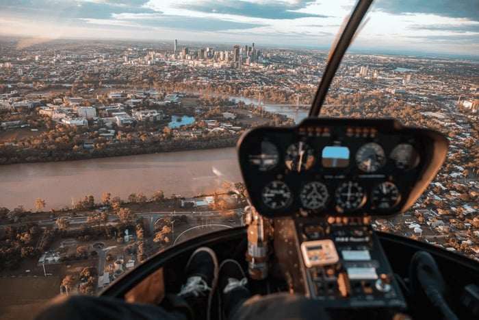 25-minütiger Helikopterflug mit Panorama-Aussicht