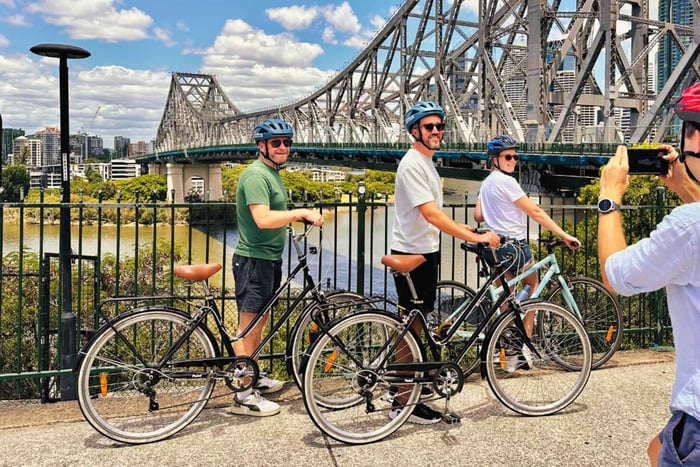 ブリスベン：2時間のガイド付き自転車ツアーをご案内いたします