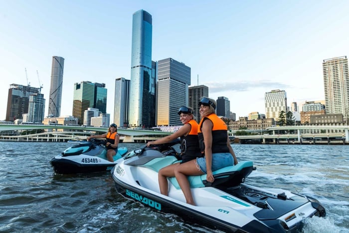 Brisbane: Passeio de jet ski ao pôr do sol no rio Brisbane
