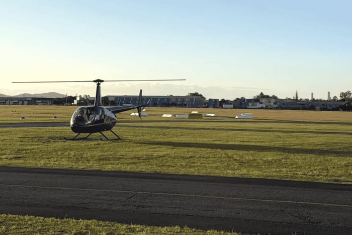Helikopterflug zum Weingut Sirromet mit Tour und Verkostung