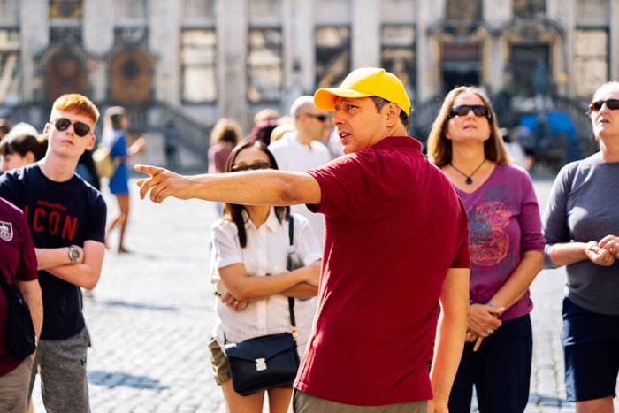 Brussel: Historisk omvisning med sjokolade- og vaffelsmaking