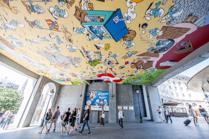 Bruxelles: tour dei murales a tema fumettistico con laboratorio di fumetti e cioccolato