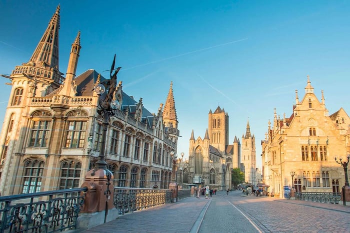 Fra Bruxelles: Dagstur til Gent med Atomium på engelsk