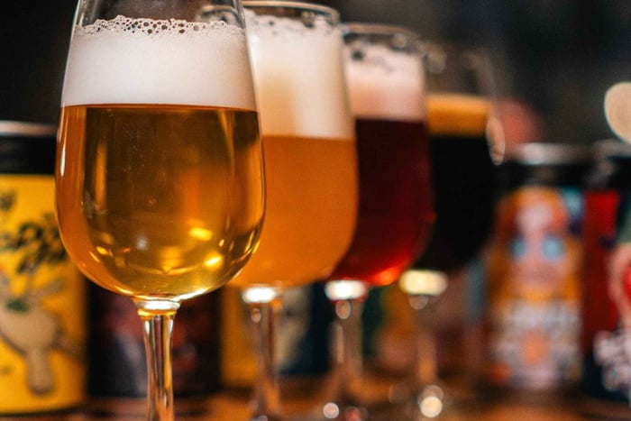 Dégustation de 7 bières artisanales différentes brasseries de Budapest