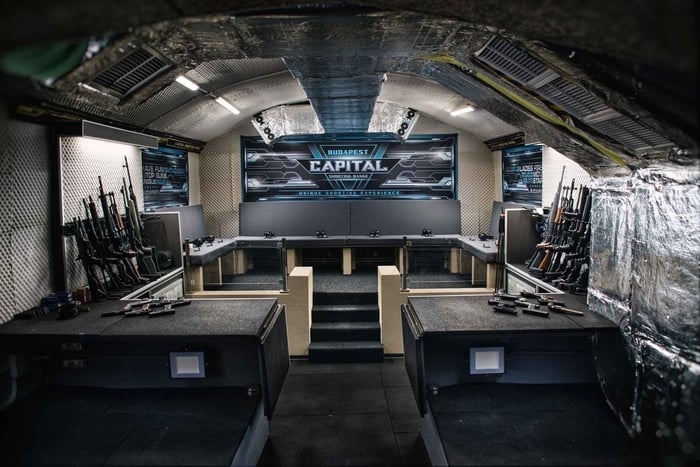 Budapest downtown: Fast & Fierce shooting range experience