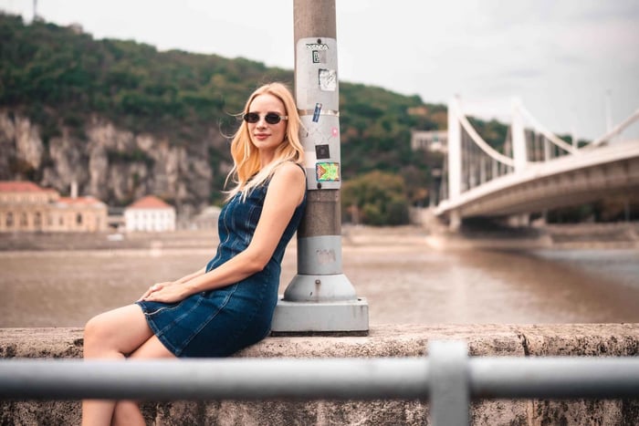 Foto di strada nelle vie più belle di Budapest