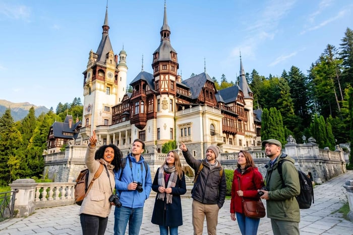 Excursión de 1 día a la tumba de Drácula, la mina de sal de Slanic y el castillo de Peleș