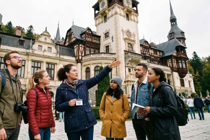 Dagstur i Transilvania: Peleș-slottet, Dracula-slottet og Brașov
