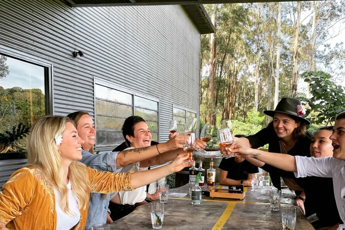 Dagsomvisning på bryggeri og destilleri i Byron Bay: lunsj og smaking