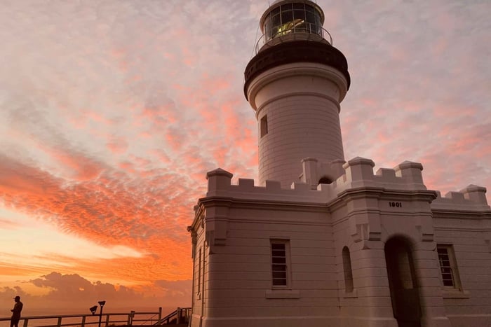 Byron Bay: wycieczka z przewodnikiem do latarni morskiej na przylądku Byrona o wschodzie słońca