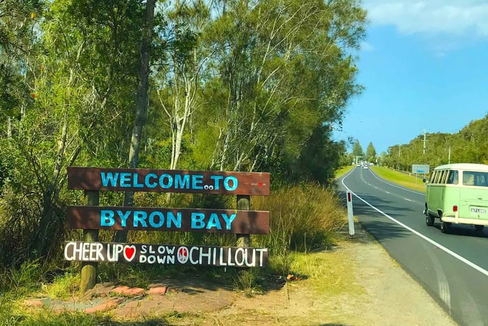 Fra Brisbane: Dagstur til Byron Bay, Bangalow og Gold Coast
