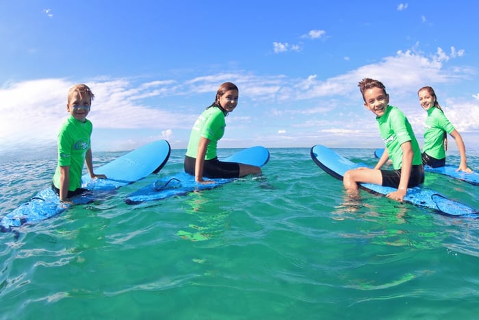 Kids Group Surfing Lesson