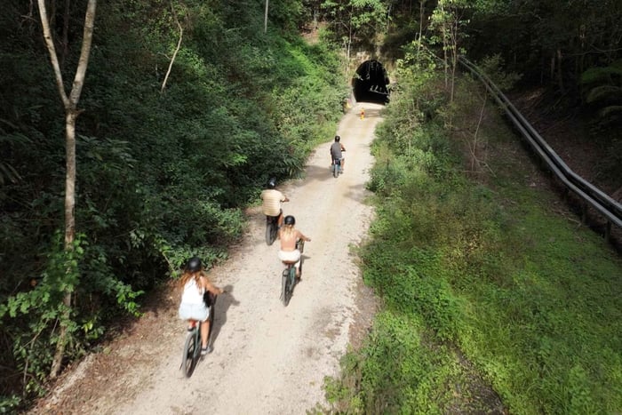 Northern Rivers Rail Trail E-Bike-Verleih mit Shuttle von Byron