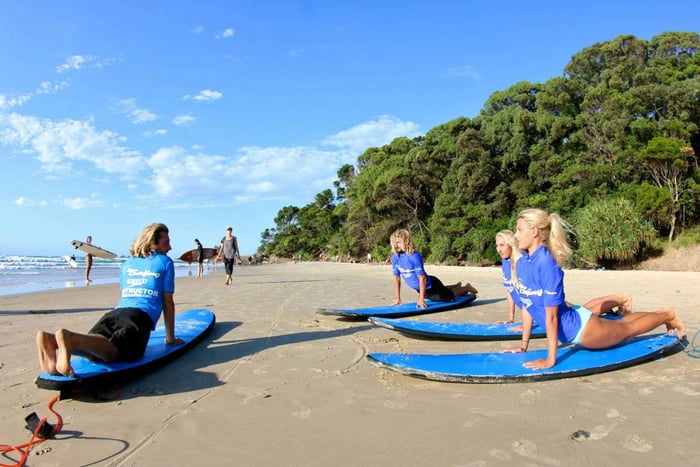 Vanuit Byron Bay: Leer surfen halve dag tour