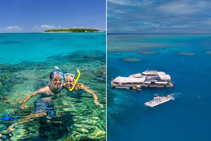 Cairns: Green Island + Moore Reef aktivitetsplattform-kombinasjon