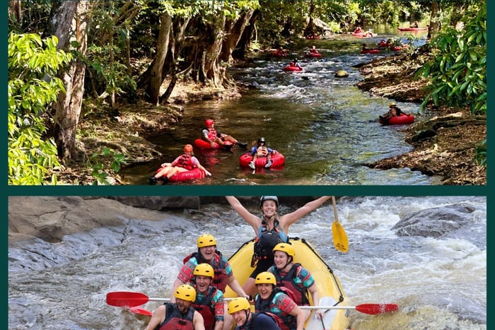 Ab River Tubing im Regenwald und Rafting-Tour auf dem Barron River