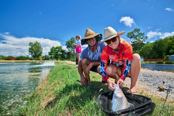 Praia de Wonga: experiência de pesca em gancho-a-barra