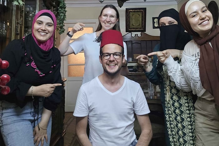 El clase de cocina con la familia de Somaya