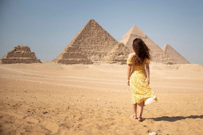 Au départ du Caire : visite d'une demi-journée des pyramides de Gizeh et du Sphinx