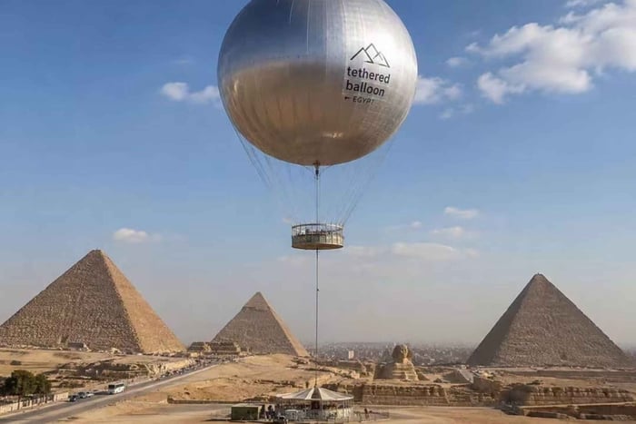 Giza: Helium Balloon Ride with Hotel Transfer & Lunch