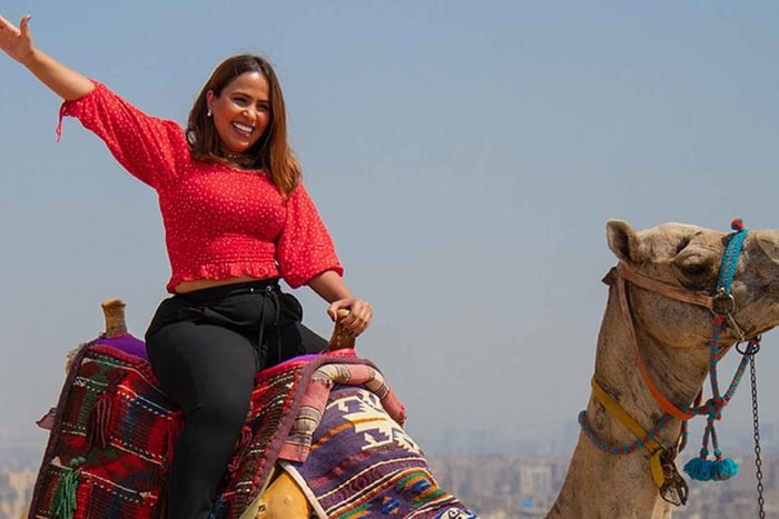 Giza: Tour guidato delle Piramidi al tramonto