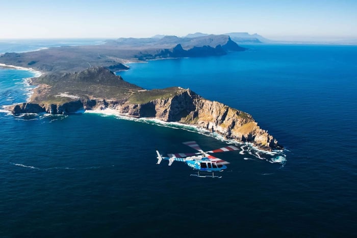 Kapsztad: lot helikopterem nad Cape Point i szampan