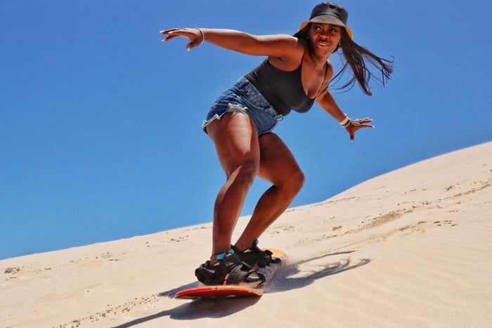 Kapstaden: Guidad sandboardingupplevelse på Atlantis Dunes