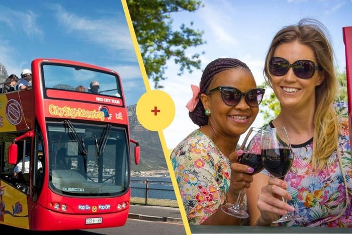 Kapstaden: Hop-on-buss och vinprovning på Groot Constantia