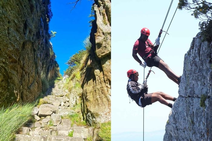 Cape Town: Abseiling og fottur på Taffelberget