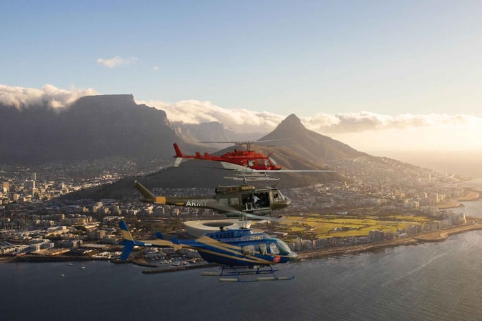 Helikoptervlucht van Kaapstad naar Camps Bay & Hout Bay - 18 min.