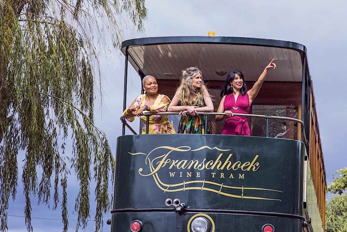 Cape Town: Wine Tram & Winelands Tour with Tastings & Pickup